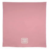 Custom Light Pink White Square Table Cloth