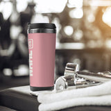 Custom Light Pink White Stainless Steel Water Cup