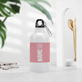 Custom Light Pink White Sports Bottle