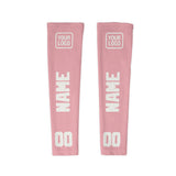Custom Light Pink White Arm Sleeve