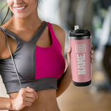 Custom Light Pink White Stainless Steel Water Cup