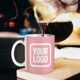 Custom Light Pink White Mug
