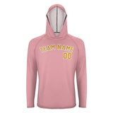 Custom Light Pink Yellow UV-Hoodie