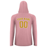 Custom Light Pink Yellow UV-Hoodie