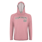 Custom Light Pink Dark Grey UV-Hoodie