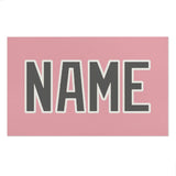 Custom Light Pink Dark Grey Beach Towel