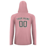 Custom Light Pink Dark Grey UV-Hoodie