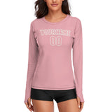 Custom Light Pink Light Pink Women's Long-Sleeve Shirt