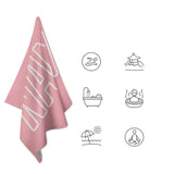 Custom Light Pink Light Pink Beach Towel