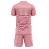 Custom Light Pink Light Pink Soccer Jersey
