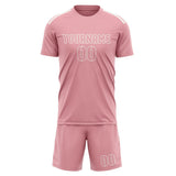 Custom Light Pink Light Pink Soccer Jersey