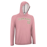Custom Light Pink Light Khaki UV-Hoodie