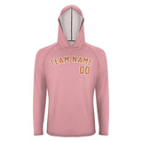 Custom Light Pink Orange UV-Hoodie