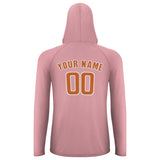 Custom Light Pink Orange UV-Hoodie
