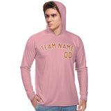 Custom Light Pink Orange UV-Hoodie