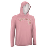 Custom Light Pink Copper Rose UV-Hoodie