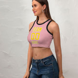 Custom Light Pink Gold Sleeveless Tank Top