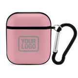 Custom Light Pink Gray AirPods Case