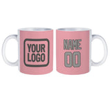 Custom Light Pink Gray Mug
