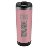 Custom Light Pink Gray Stainless Steel Water Cup