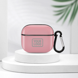 Custom Light Pink Gray AirPods Case (3rd Generation)