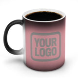 Custom Light Pink Gray Magic Mug