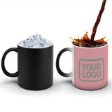 Custom Light Pink Gray Magic Mug