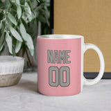 Custom Light Pink Gray Mug