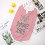 Custom Light Pink Gray Pet Vest