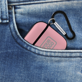 Custom Light Pink Gray AirPods Case