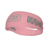 Custom Light Pink Gray Sports headband