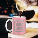 Custom Light Pink Gray Mug