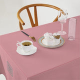 Custom Light Pink Dark Grey Square Table Cloth