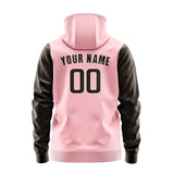 Custom Light Pink Brown Hoodie 2121010121B31801