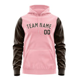 Custom Light Pink Brown Hoodie 2121010121B31801