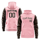 Custom Light Pink Brown Hoodie 2121010121B31801