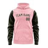 Custom Light Pink Olive Hoodie 2121020221B31802