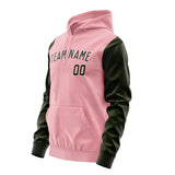 Custom Light Pink Olive Hoodie 2121020221B31802