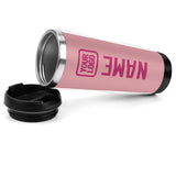 Custom Light Pink Pink Stainless Steel Water Cup