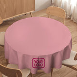 Custom Light Pink Pink Round Table Cloth
