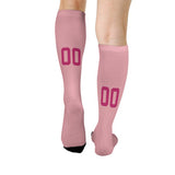 Custom Light Pink Pink Knee-High Sock