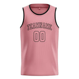 Custom Light Pink & Light Pink Colors Design Sports Basketball Jersey