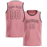Custom Light Pink & Light Pink Colors Design Sports Basketball Jersey