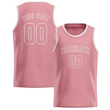 Custom Light Pink & Light Pink Colors Design Sports Basketball Jersey