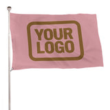 Custom Light Pink Khaki Flag