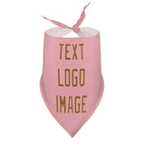Custom Light Pink Khaki Pet Scarf