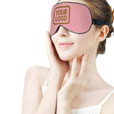 Custom Light Pink Khaki Sleep Mask