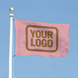 Custom Light Pink Khaki Flag