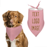 Custom Light Pink Khaki Pet Scarf