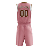 Custom Light Pink Khaki Basketball Set